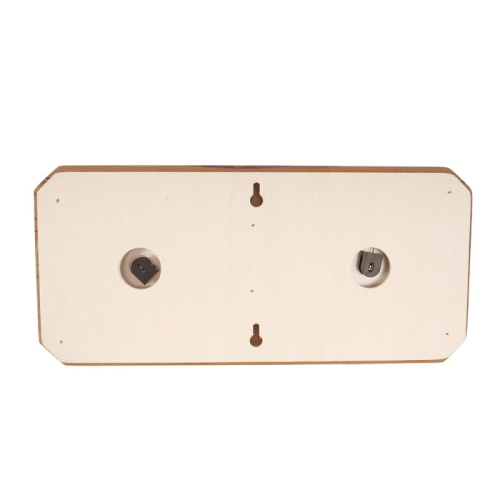 Термогигрометр EVEREST c часами кедр (TG-06 white)