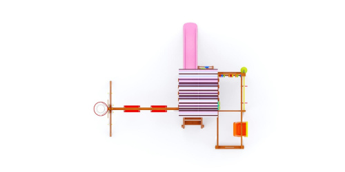 Детская площадка для дачи Савушка TooSun 12 розовый