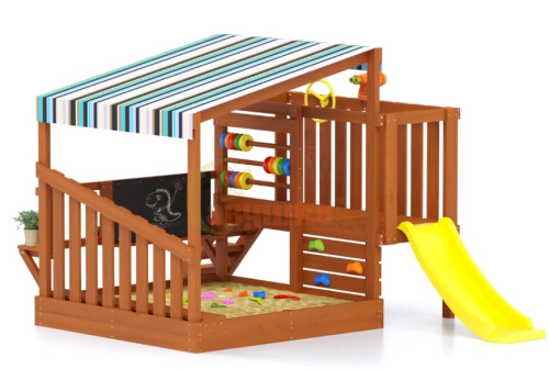 Игровой комплекс для дачи Песочный дворик Савушка-3