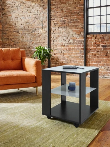 Стол журнальный BeautyStyle 6 венге стекло белое 