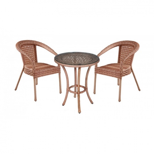 Комплект мебели Deco-2 с круглым столом капучино