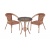 Комплект мебели Deco-2 с круглым столом капучино