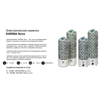 Электрическая печь KARINA Nova 12E