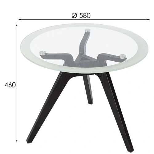 Стол журнальный Рилле 449 черный 