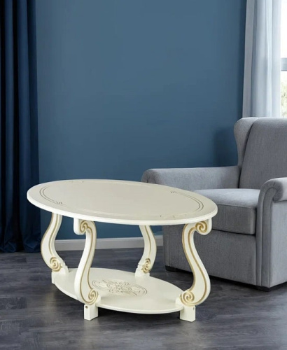 Стол журнальный Овация М Слоновая кость 