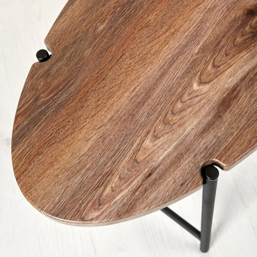 Стол журнальный МеталлАрт М025 коричневый дуб 