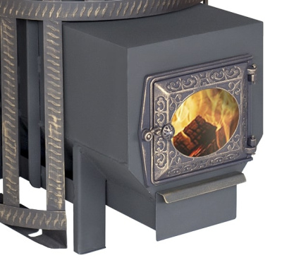 Печь для бани Викинг 24 ДТ-3 стекло сетчатый кожух