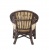 IND Комплект Черчиль кресло и овальный столик орех матовый 