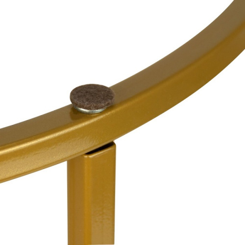 Стол журнальный МеталлАрт М001 черный мрамор золото 