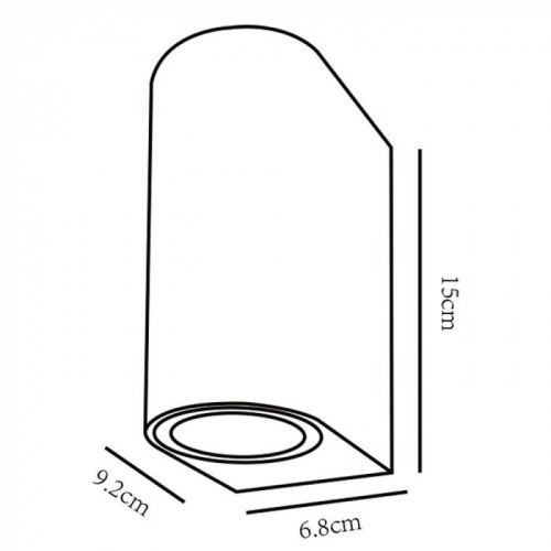 Бра уличное Arte Lamp Compass A3102AL-2BK