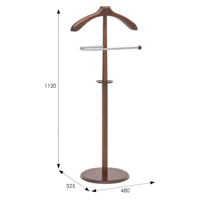 Вешалка костюмная В 25Н средне-коричневый 