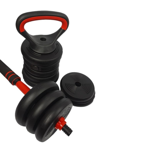 Набор гантелей со штангой и гирями 6 в 1 AMETIST 20 кг