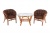 IND Комплект Багама дуэт коньяк подушка коричневая овальный стол 