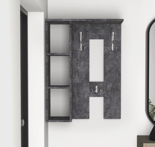 Вешалка настенная Артём-Мебель СН-100.44 бетон спаркс 