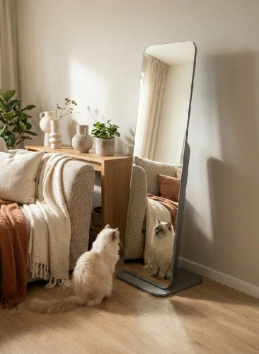 Зеркало напольное Стелла 4 графит темный 