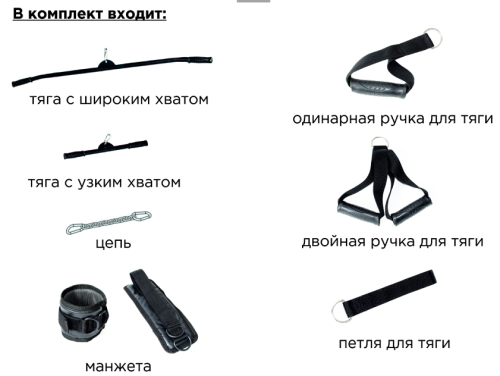 Шведская стенка Крафт SystemLight 3 в 1 серебристо-черный