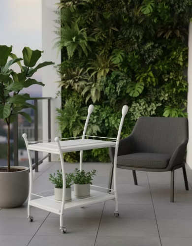 Стол сервировочный Марко белый 