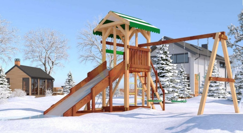Детская спортивная площадка для дачи Савушка 4 Cезона 4