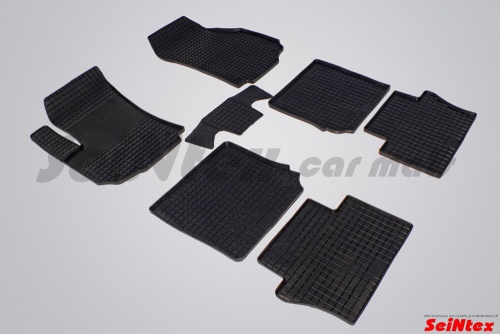 Резиновые коврики салона Сетка для Opel Zafira II 2005-2014 Черные