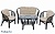 IND Комплект Багама 1 с диваном овальный стол венге