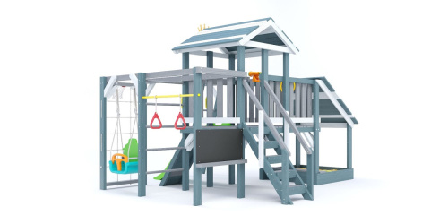 Детская спортивная площадка для дачи Савушка Baby Play 13 Индиго