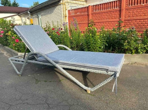 Шезлонг Relax 5045П светло-серый