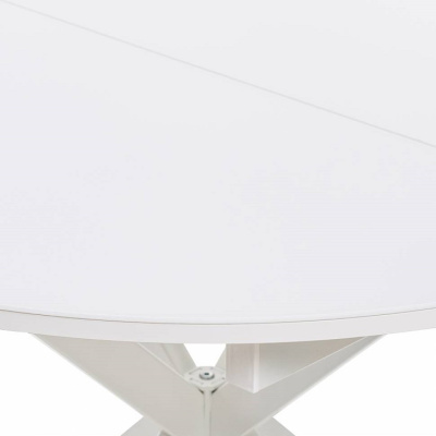 Стол раздвижной Leset Капри со стеклом белый 