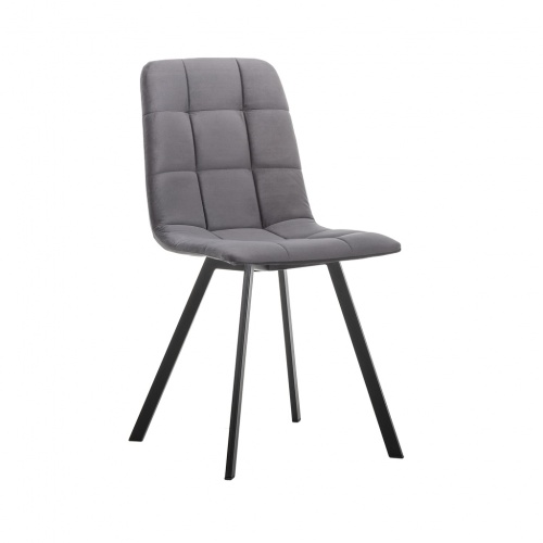 Стул Leset Скай металл черный велюр GRAFIT 