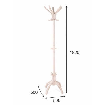 Вешалка напольная В 12Н белый ясень 