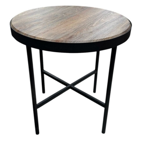 Стол журнальный МеталлАрт М011 малый коричневый дуб 