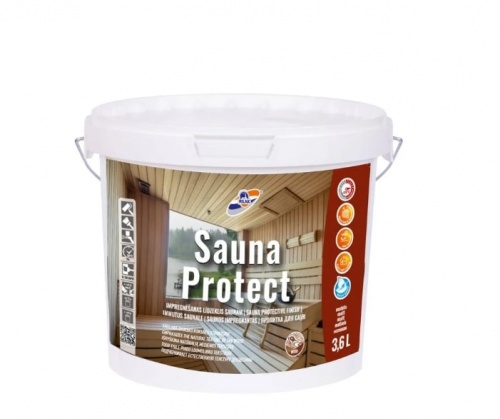 Пропитка для бани и сауны SAUNA PROTECT 3,6л