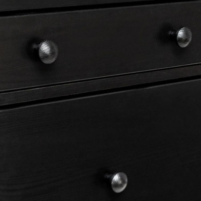 Комод Leset Мира 06 черный ручки черные