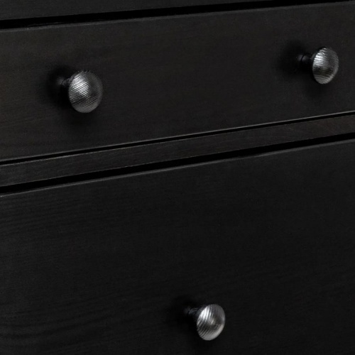 Комод Leset Мира 06 черный ручки черные