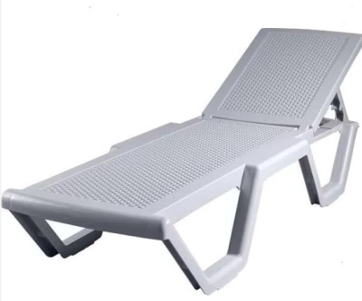 Шезлонг Ellastik Plast Атлант Плетеный 186x63x32 белый