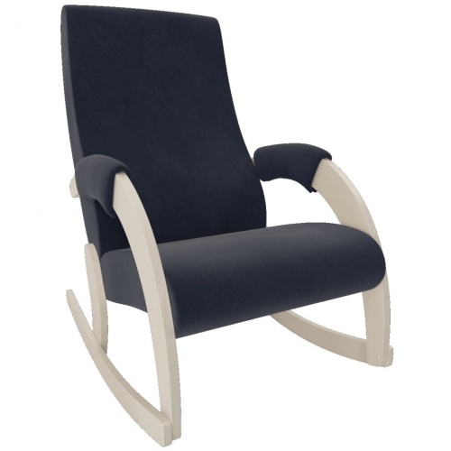 Кресло-качалка Модель 67М Verona Denim Blue сливочный