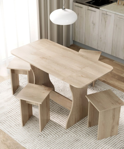 Обеденная группа Остин СН-130 дуб экспрессив песочный 