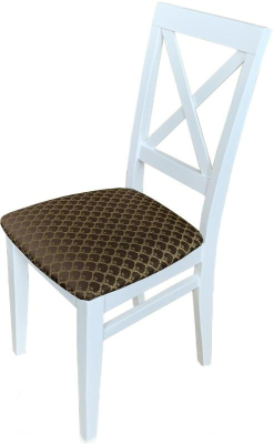 Стул Кристофер МДК-63 Эмаль белая Нота браун 