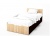 Кровать SV-мебель Спальня Эдем 5 К Дуб Венге/Дуб Сонома 90/200 