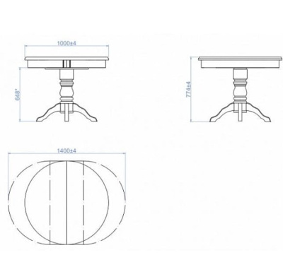 Стол Прометей Black 