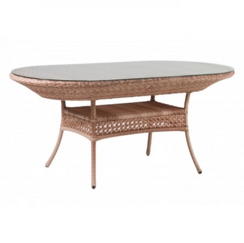 Стол обеденный овальный CAMELLIA светлый