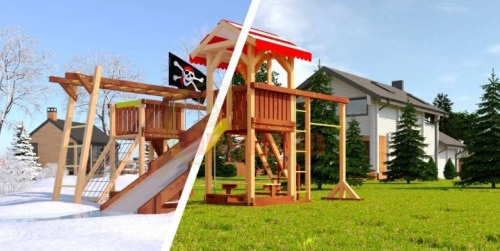 Детская спортивная площадка для дачи Савушка 4 Cезона 8