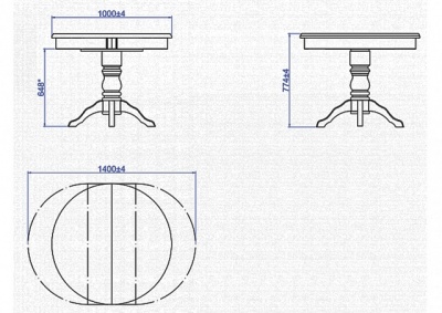 Стол Прометей Dak Oak 