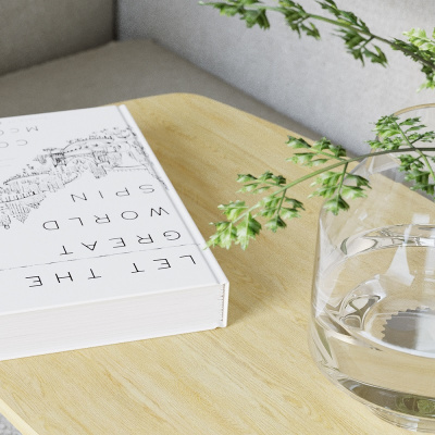 Стол придиванный Дей дуб янтарный черный 