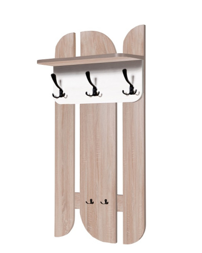 Вешалка ПОРТО-3 белый дуб сонома 