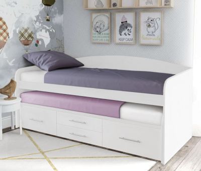 Двухъярусная выдвижная кровать СН 108.02 белый 