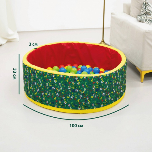 Сухой бассейн Romana Весёлая полянка ДМФ-МК-02.51.02 зелёный