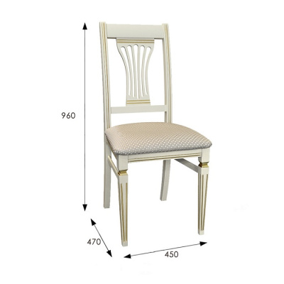 Стул Анри слоновая кость/атина венил 