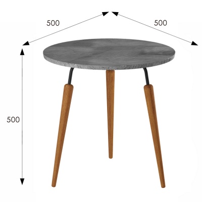 Стол журнальный BeautyStyle 22 орех гикори grey 