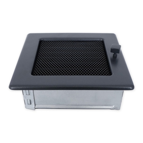 Вентиляционная решетка темно-серый с задвижкой 17х17 