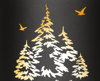 Абажур BLACK (AISI 430) тип 2 Олени